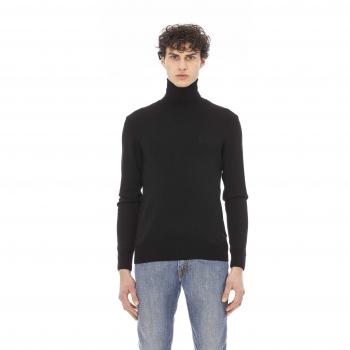 Baldinini Trend Black Fabric Sweater