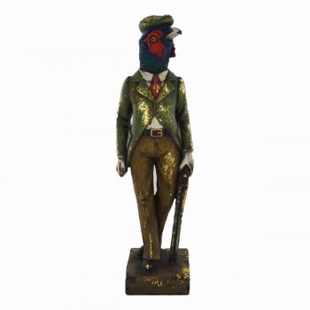 Steampunk Fantasy Pheasant Statue Vintage Clothing Unique Decor