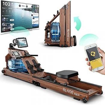 Foldable Indoor Rowing Machine with Heart Rate Monitor