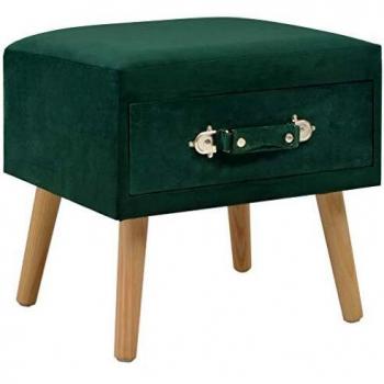Velvet Green Side Table 40x35x40 cm