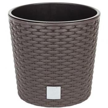 Maceta Prosperplast Rato 15,3L Blanco 30x30x27cm con Cubilete