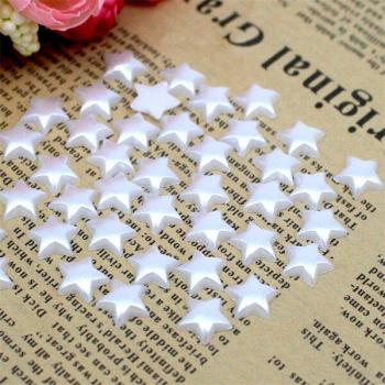 Lucia Crafts 10mm Assorted Color Star ABS Imitation Pearls 48pcs F0408