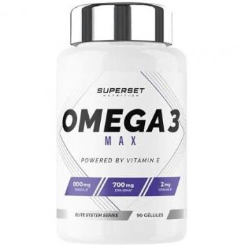 Omega 3 Max Superset – 90 capsules, Vitamine E enrichie
