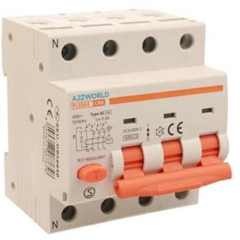 RCBO Differenziale Magnetotermico AC Curva C 4P 6000A 300mA