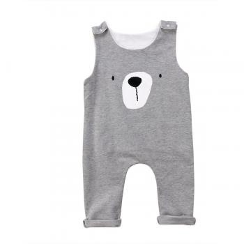 Sleeveless Bear Romper for Fall and Winter