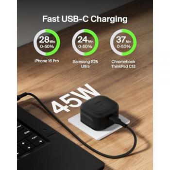 Belkin 45W USB PD Wall Charger, PPS Mode, Black