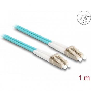 1‑Meter LC‑to‑LC Duplex OM3 Optical Fiber