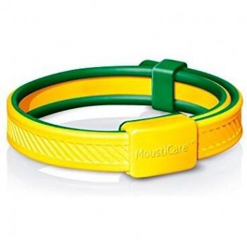 Pulsera repelente Mousticare amarillo/verde