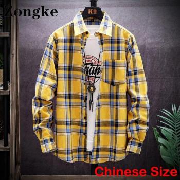 Zongke Estilo Harajuku Camisa Manga Larga 2022