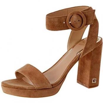 Suede Light Brandy Sandalo Zeppo 36 EU