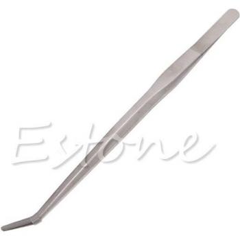 Aquarium Courbe Vivant 27 cm – Plantes Étendues, Pinces Inox