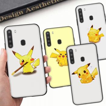 PK19 Pikachu Pocket‑Sofa Black Cover – Multi‑Device Phone Case with Shock Absorption