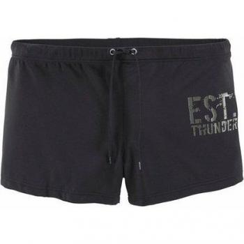 Bruno Banani Boxershorts für Herren, schwarze Version, seitlicher Aufdruck