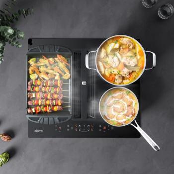 Ciarra Plaque de Cuisson Aspirante 59cm 4 Foyers