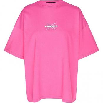 Damen-Mode: PEGADOR T-Shirt Belly Heavy in Pink, L