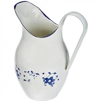 Belly‑Formed Enamel Steel Pitcher – 10×10×20 cm, 2.5L