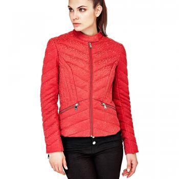 Doudoune Matelassée Guess Felicia Rouge