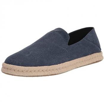 TOMS Santiago Sneaker Herren – Eco‑Friendly Espadrille, 42,5, Blau/Beige