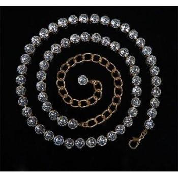 Cinturón de Cintura con Diamantes de Imitación para Danza del Vientre