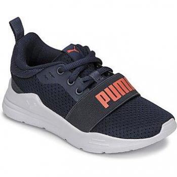 PUMA Baskets Wired Run PS – Bleu Marine & Rouge