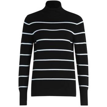 Betty Barclay Damen‑Pullover Rollkragen Langarm – schwarz/creme, Größe 38 – Viskose/Polyamid Mix