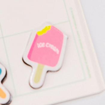 2PCS Fruit Ice Cream Magnetic Bookmarks