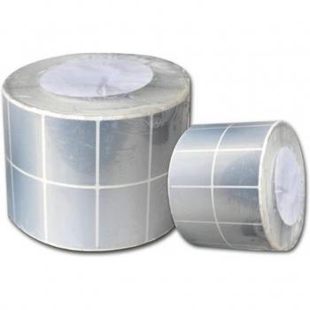 Silver PET Barcode Label Sticker 50x20mm 5000pcs/Roll