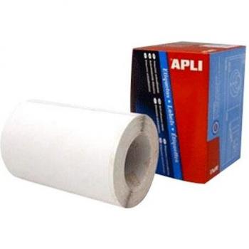 Rollo de etiquetas blancas para escritura manual Apli 01683