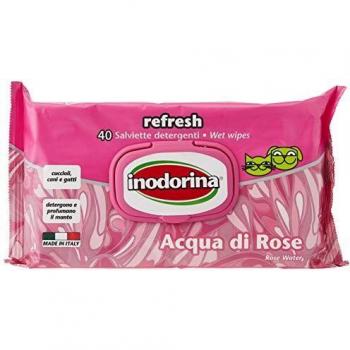 Inodorina Lingettes Rafraîchissantes, 40 unités Eau de Roses
