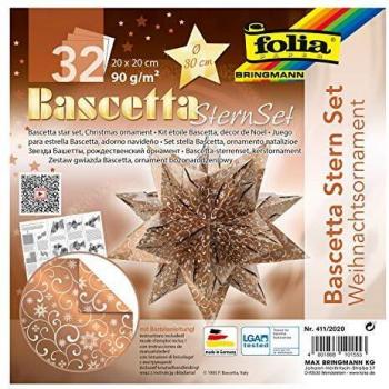 Faltblatt Bascetta Stern – Ornament 1 (200 × 200 mm)