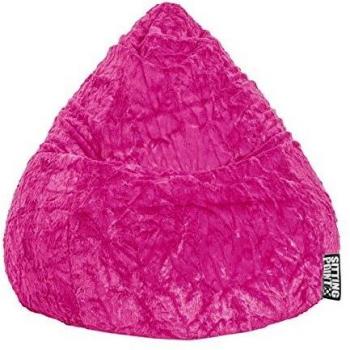 Rose Fluffy Pouf 90×70 cm, 120 L – Magma‑Heimtex
