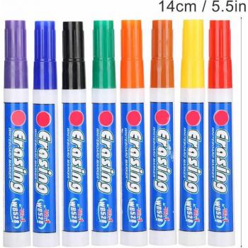 Ensemble de 2 feutres effaçables 8 couleurs pour tableau blanc