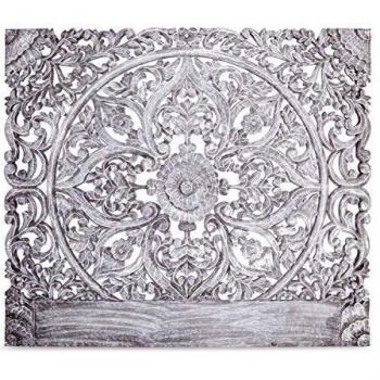 Serena Tête de Lit Menzzo – Bois et finition argentée – 160 cm