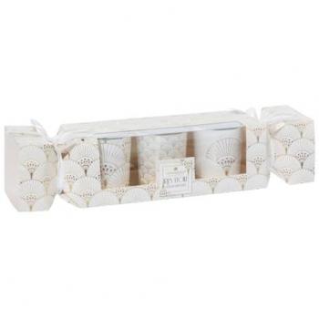 Bougies décorées en crackers