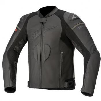 Alpinestars GP Plus R V3 Rideknit Lederjacke kompatibel mit Tech-Air® Schwarz