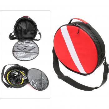 37cm Round Scuba Diving Regulator Bag with Shoulder Strap