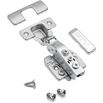 GTV GlideLock 35mm Soft‑Close Half Overlay Hinge – Adjustable Timing