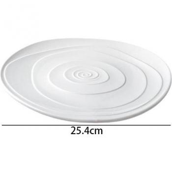 Plato de desayuno de cerámica irregular
