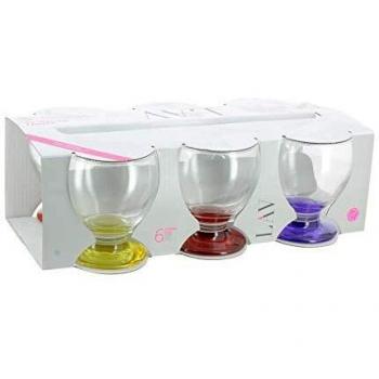 Pack de 6 Verres à Pieds Assortis 21cl