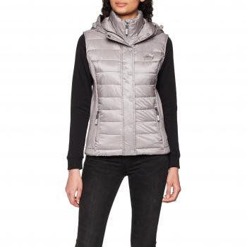 Superdry G50018YPF1, Chaleco Mujer Deportivo, Argento (Comet Silver)