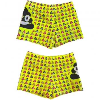 Bañador Turbo Boxer Niño Amarillo Poo Divertido