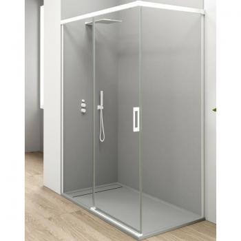 Ducha Corredera 130 Fronto 90 Lateral – Cristal 6mm Anti‑Cal