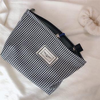 Estuche de Belleza de Color Sólido con Cierre