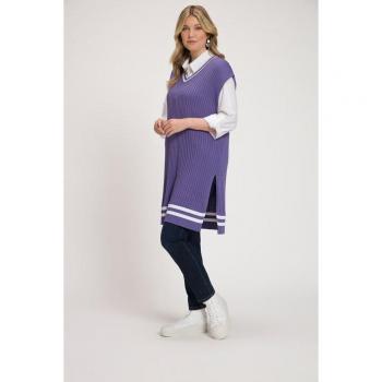 Damen Pullunder lila, Größe 50/52, Viskose/Synthetische Fasern