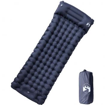 Matelas de randonnée autogonflant gris avec oreiller
