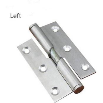 2pcs Thick Stainless Steel 3/4 Inch Bathroom Door Lifting Hinges