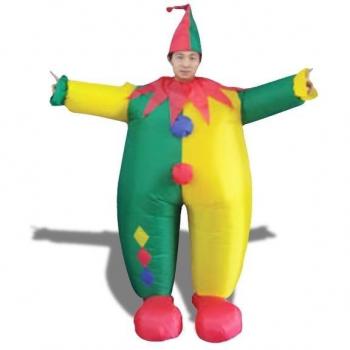 Costume clown gonfiabile con cappello