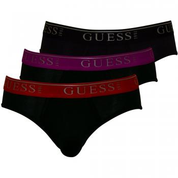 GUESS Herren 3er Pack Slips, Thinking of You Brief, Unifarben