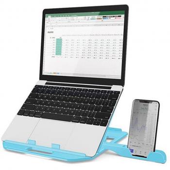Folding Notebook Stand with Height Adjustment and Phone Holder