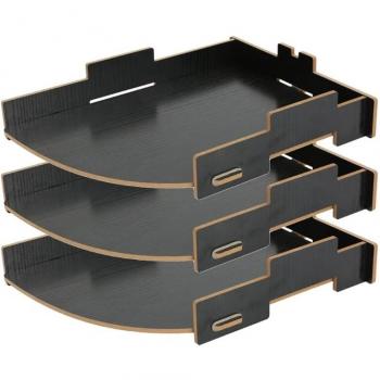 Desk File Holder Wooden Organizer
